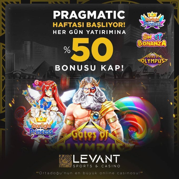 nirvanaonline1's tweet photo. 🎁 HER GÜN YATIRIMINA %50 BONUS!
#PragmaticPlay'de  her gün 2,500₺'ye kadar %50 bonus fırsatı CasinoLevant'ta!
✅ Slot alanına özel
✅ Bonus sadece 10x çevrimli
📌 https://t.co/PhCpEBxIcr ✅

#CasinoLevant #CasinoLevantGiriş #denemebonusu https://t.co/FddHO6416a