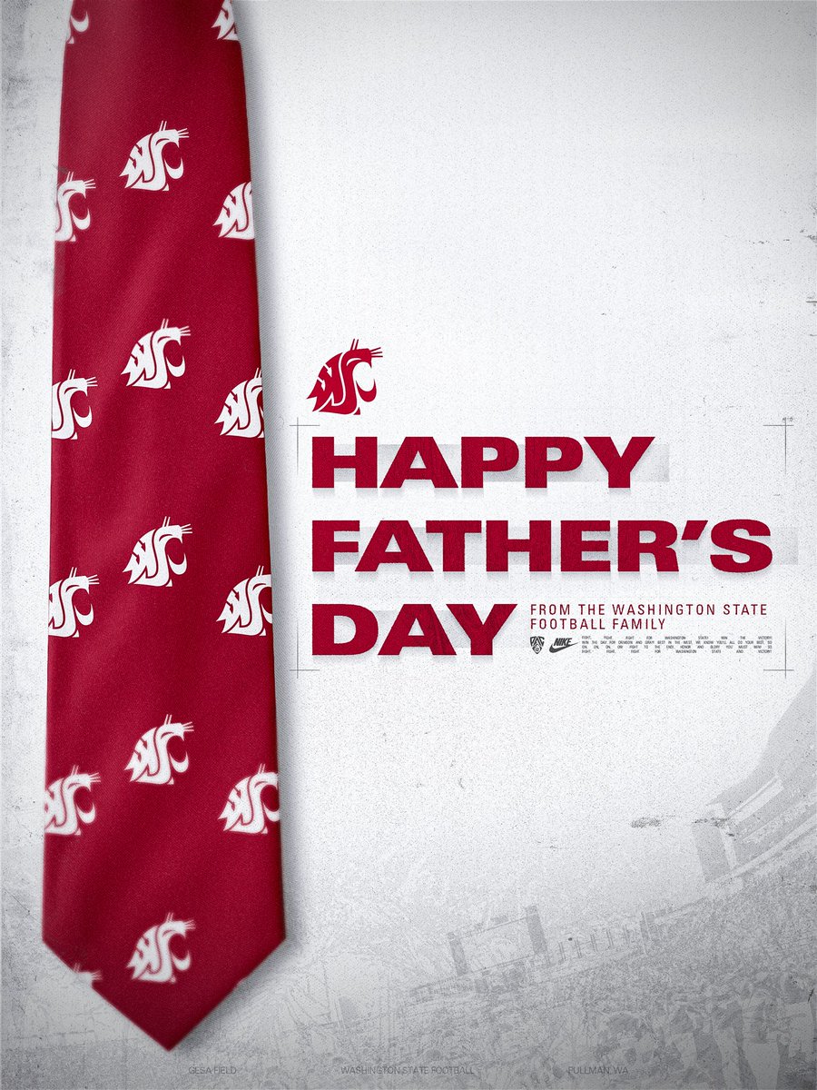 WSUCougarFB's tweet photo. Happy Father’s Day 🫶

#GoCougs | #MadeOfCrimson https://t.co/YNuLrKrBRZ