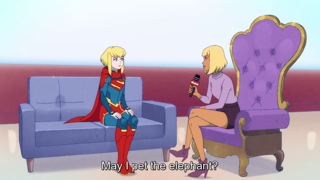 Joshawott's tweet photo. Words can’t convey how precious Kara is in #MyAdventuresWithSuperman. Just look at her. The highlight of the show for me. https://t.co/ZGcpT42TYI
