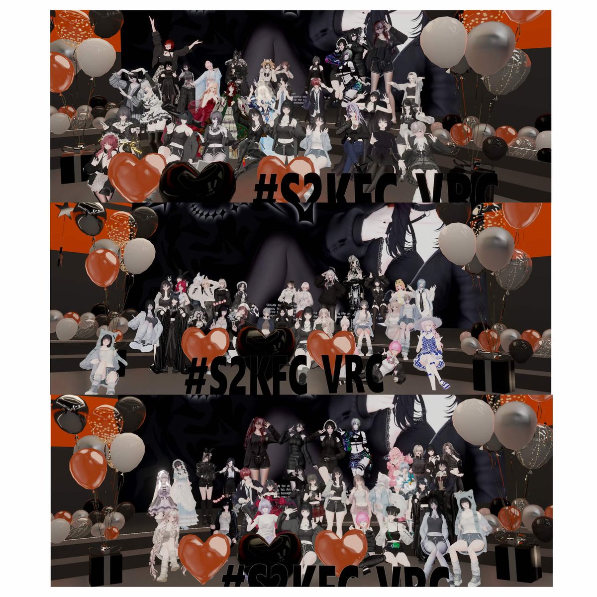 S2KGLS_FC's tweet photo. SHUAN1st anniversary一周年記念集会へお越しいただいた皆さま、本当にありがとうございました🎉

SHUANちゃんの一周年を皆様とともにお祝いできたこと、スタッフ一同大変うれしく思います。

今回の1周年で使用した特別仕様のワールドは次回集会前頃まで公開しておりますので、今回来られなかった方々もぜひワールドだけでも足を運んでみてください！
https://t.co/hRAU8H0xp5

#SHUAN3D #S2KFC_VRC