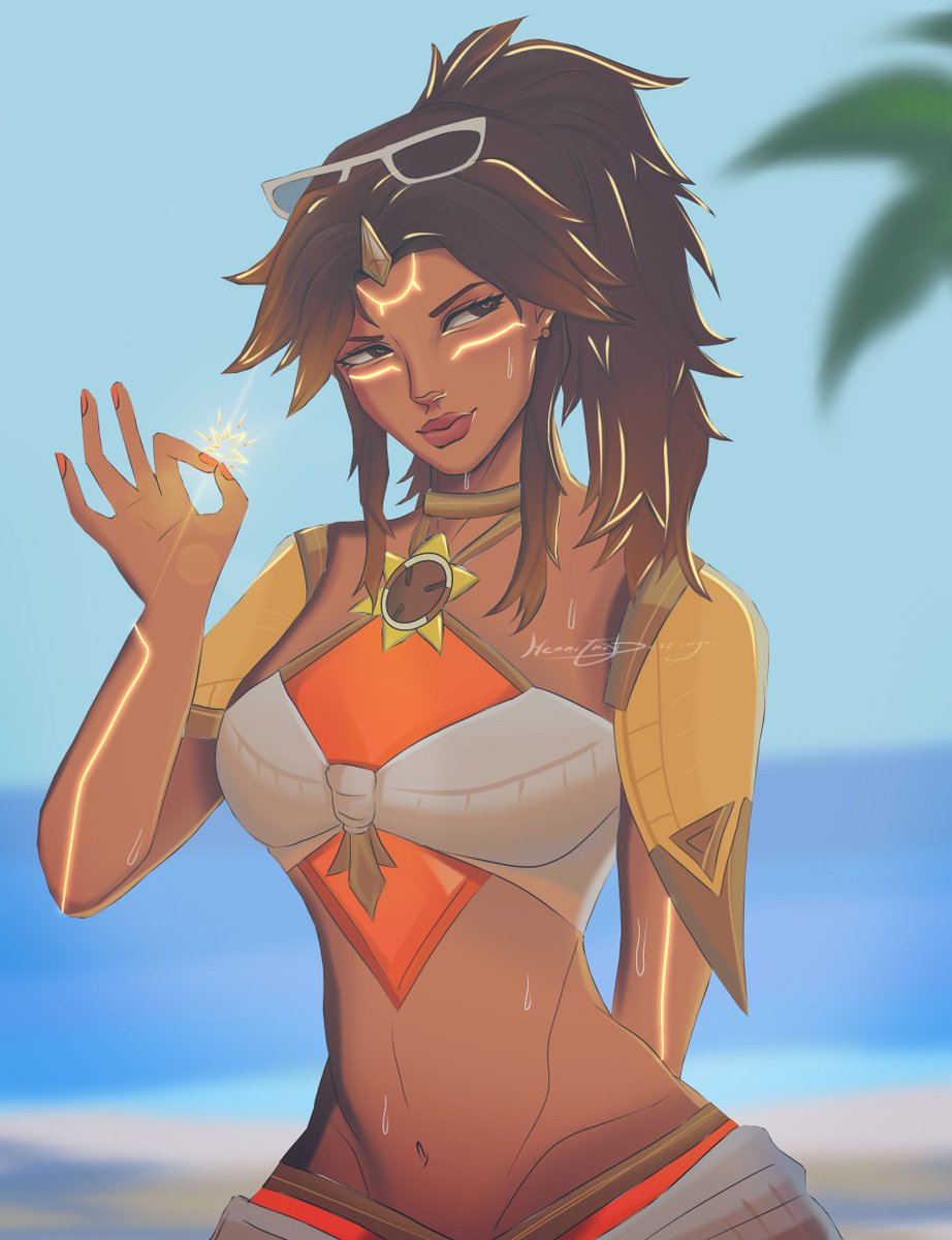 Miss_Henii's tweet photo. All roads lead to Overwatch 2, Here is fanart of my main girl Illari :) 
☆
#overwatch #overwatch2 #fanart #digitalartㅤㅤㅤㅤ  #digitalartist #illari https://t.co/lLQ03zmaMP