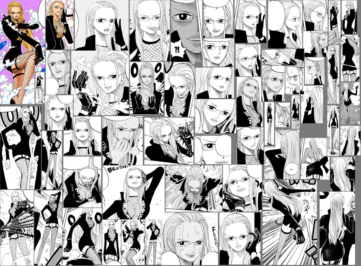 DazzieEdits's tweet photo. Kalifa (CP9) [Best of] Manga collage for drawing references https://t.co/nisMCskgaX