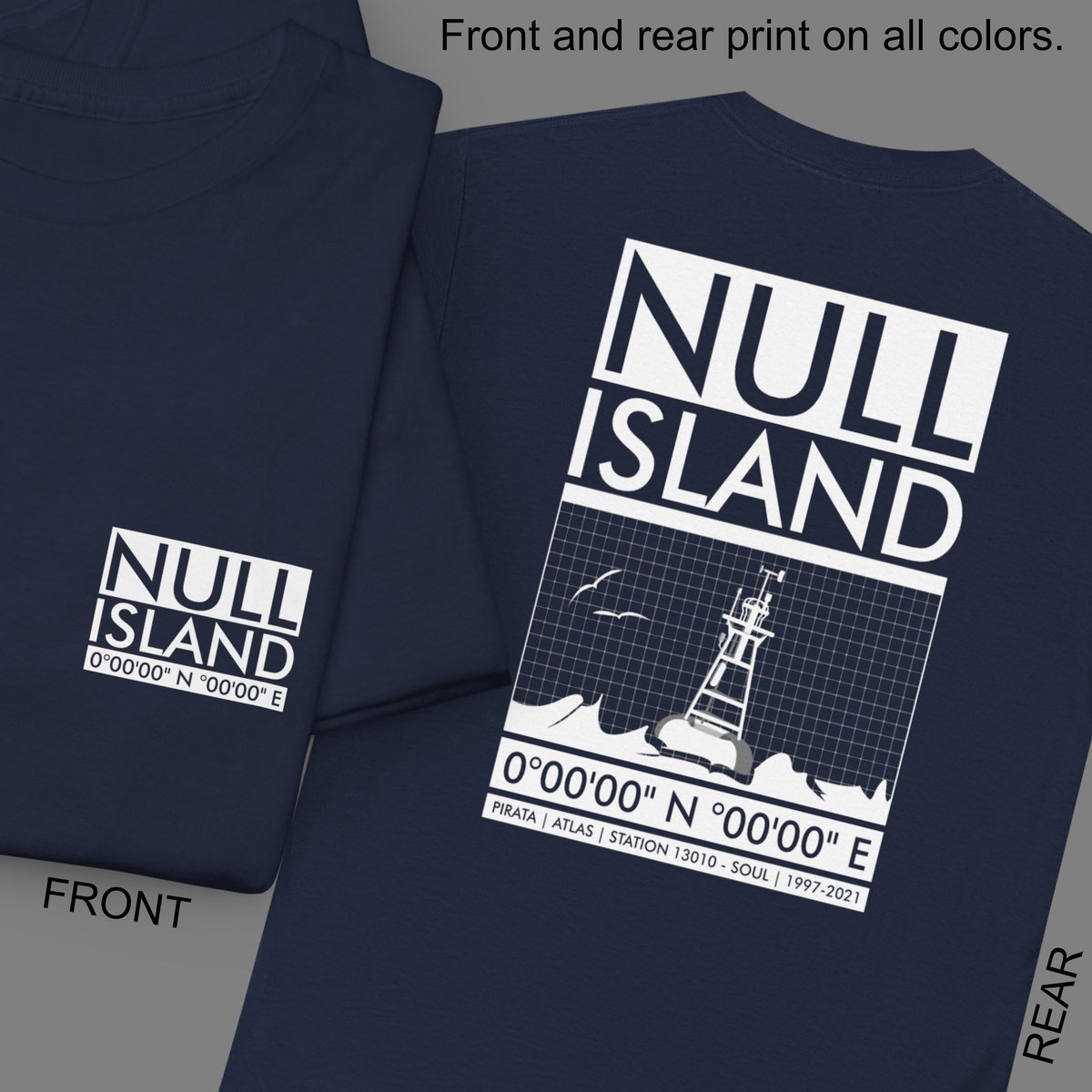 engicians's tweet photo. Null Island, where bad data goes to live. 0°N 0°E has no land, although it did have an ATLAS weather buoy until 2021 🌊⚓🅾️🗺️

T-shirt design referencing the default 0 N, 0E coordinates available at Etsy https://t.co/tvVxCy4meb https://t.co/P0yRwyi9Xa