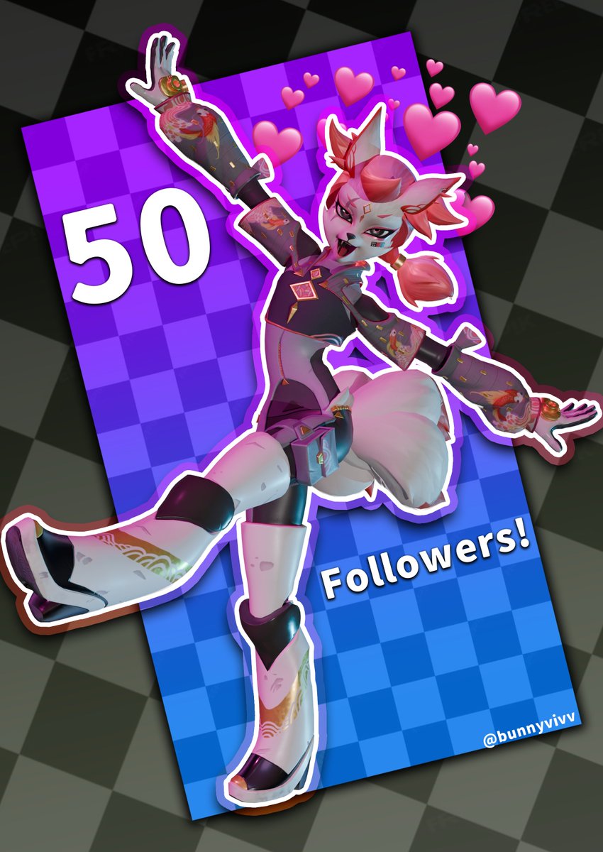 bunnyvivv's tweet photo. Thank you for 50 followers! It's been a blast learning how to make this art | Day 9!

Please ❤️+🔁 <3
#fortnite #fortniteart #fortniterunners #kimiko #kimikofivetails https://t.co/lJZJBsgCKT