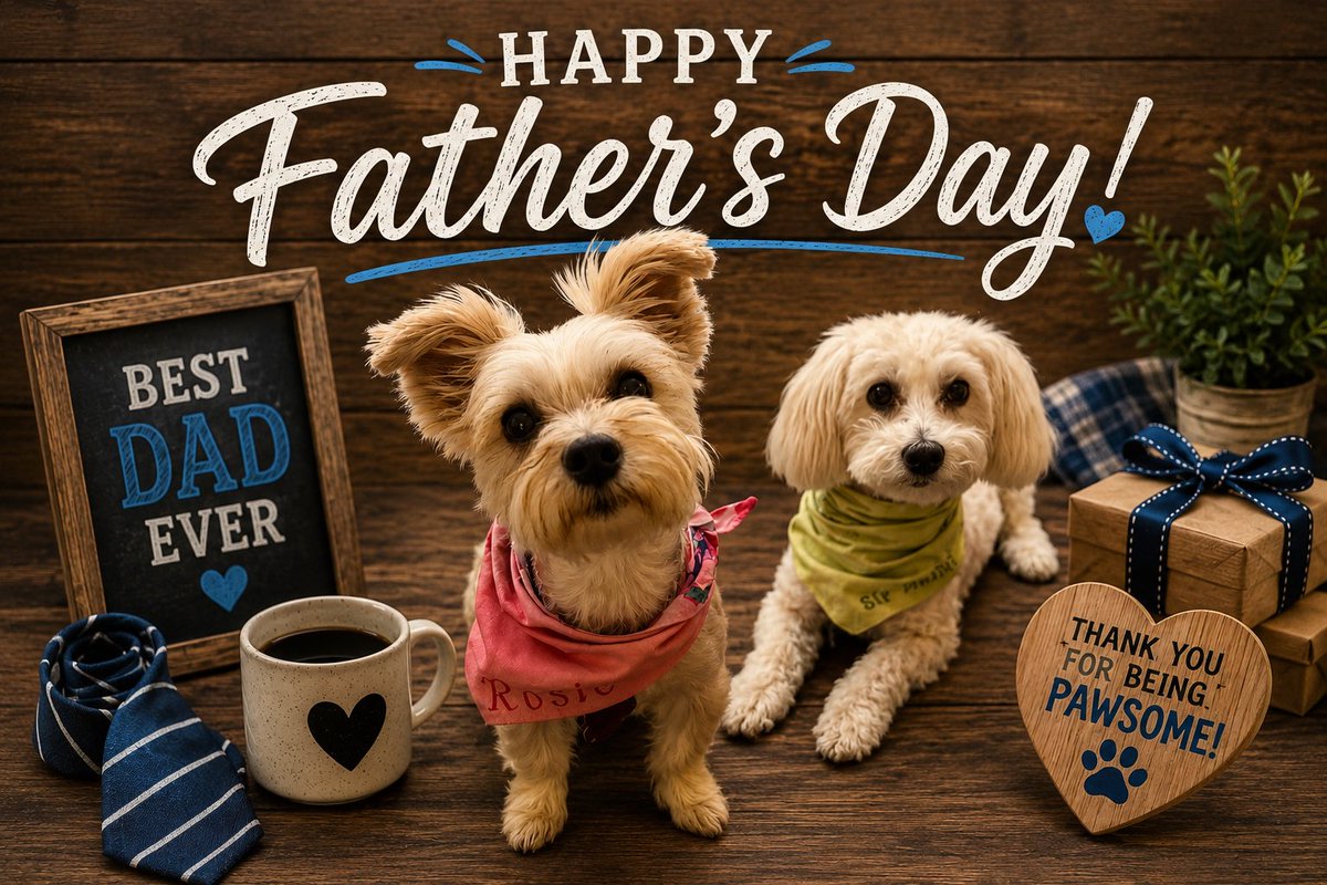 SirBailey2's tweet photo. Happy Father’s Day!!! Hoping everybody hast an fun day relaxing, playing, snoozling… whatever yous desire 💚🐶🐾 #happyfathersday2026 #dogsofx #dogsoftwitter #adogslife #doggo #pets https://t.co/WKNrXOHS2m
