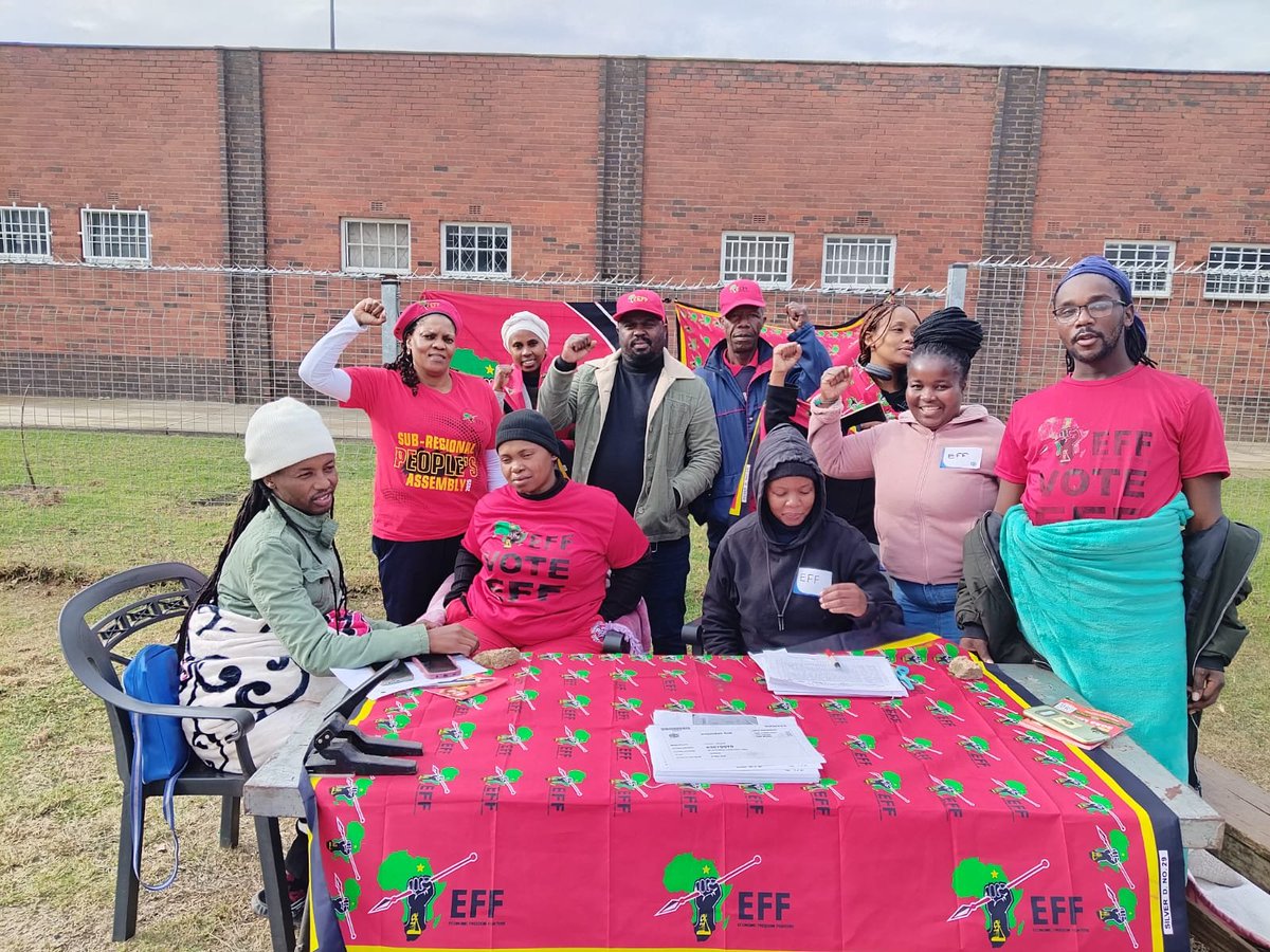 EFFKZN's tweet photo. ♦️In Pictures ♦️

Voter registration at Ward 10, Mpophomeni Community Hall VD, uMngeni Subregion 

Register To Vote EFF In The 2026 Local Government Elections To Be Held On The 4th of November 2026

Link: https://t.co/jSCVCvsO6Y https://t.co/X1lLD2Zgl3