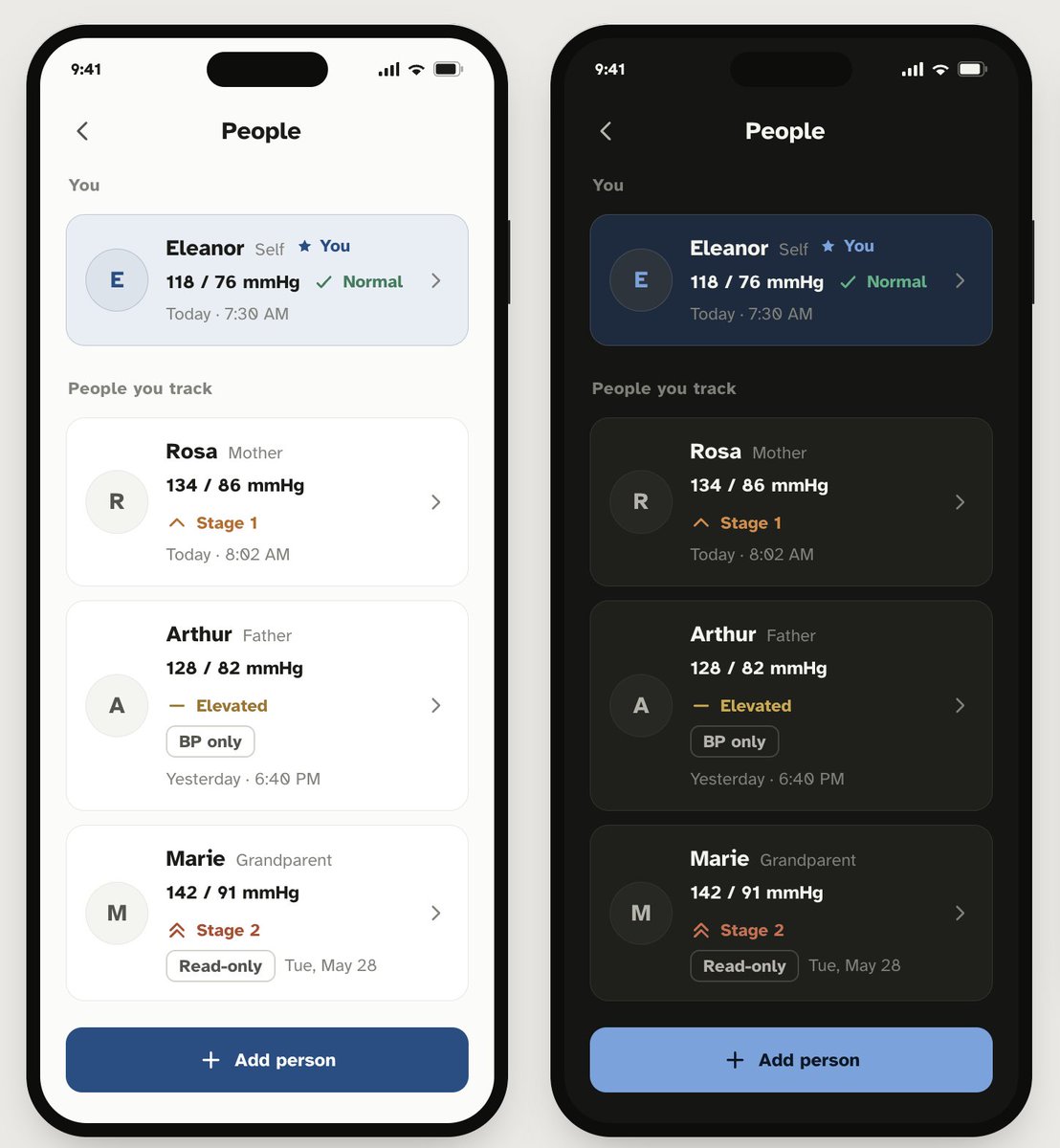 kashafaahmed's tweet photo. Today I shipped the first real write in my senior-first health app. Adding a person now saves to the database for real — name, relation, and a few optional details. No more mocks on this path. #buildinpublic https://t.co/n8061YGBlf