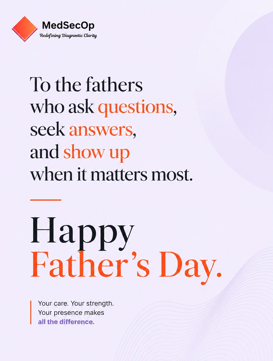 medsecop's tweet photo. Today, we celebrate fathers, father figures, and caregivers who play an important role in the health and well-being of their families.

From attending appointments and asking difficult questions to providing support during uncertain moments, your presence makes a difference. https://t.co/BBXDK029Am