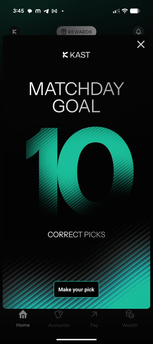 Charlsfx's tweet photo. 3/10 already @KASTxyz ✅✅

The goal is simple: keep making the right picks and get closer to a chance at the biggest prize in football🏆⚽

Next prediction is locked in. Let's see how far this streak goes🔥👀

#KAST #Matchday https://t.co/sPAZXdSxay