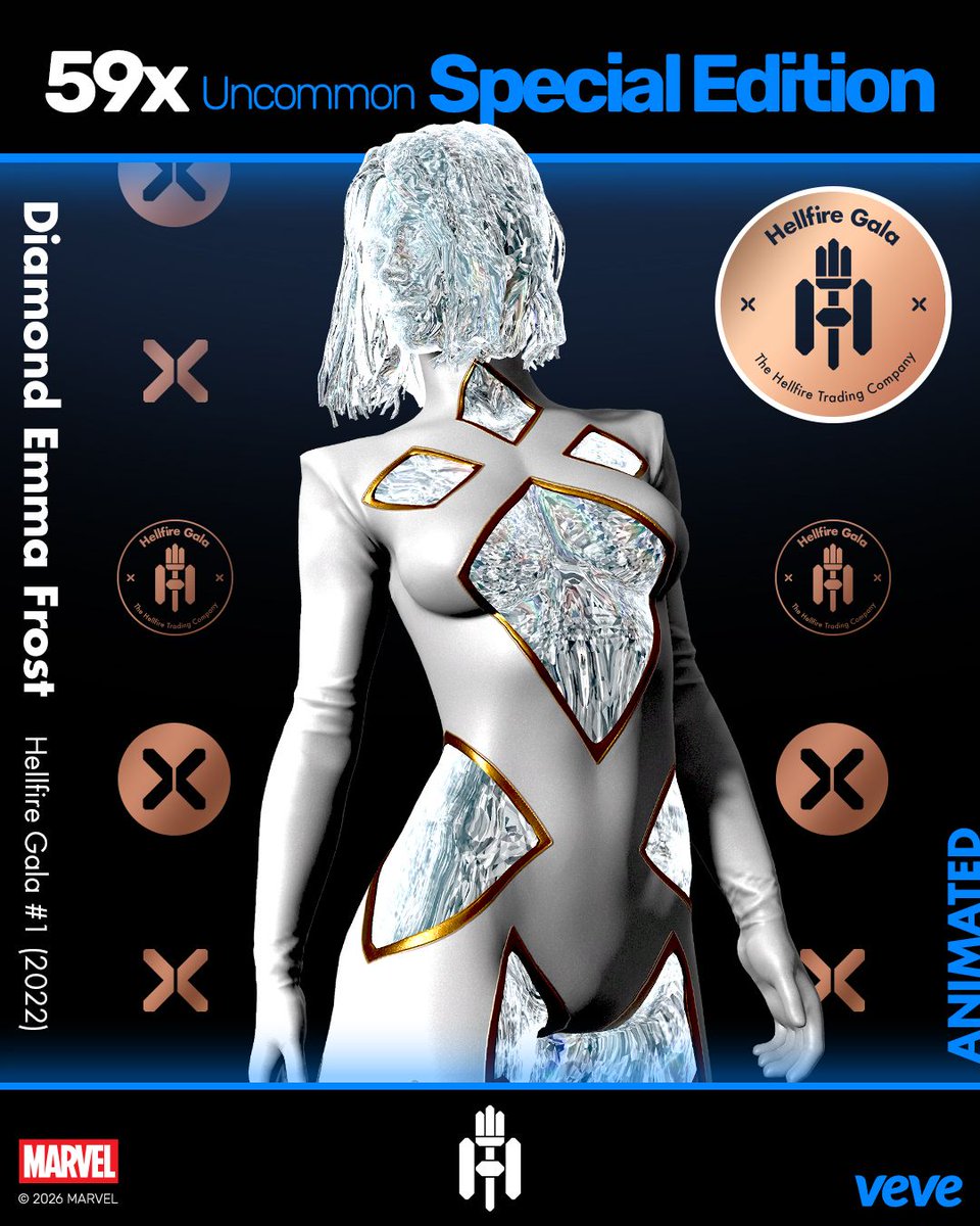 veve_official's tweet photo. Fashion. Power. Presence.

Marvel’s Hellfire Gala digital collectibles are coming to VeVe, featuring standout looks from Emma Frost and Magik inspired by one of Marvel’s most visually iconic events. https://t.co/422oSKiojZ