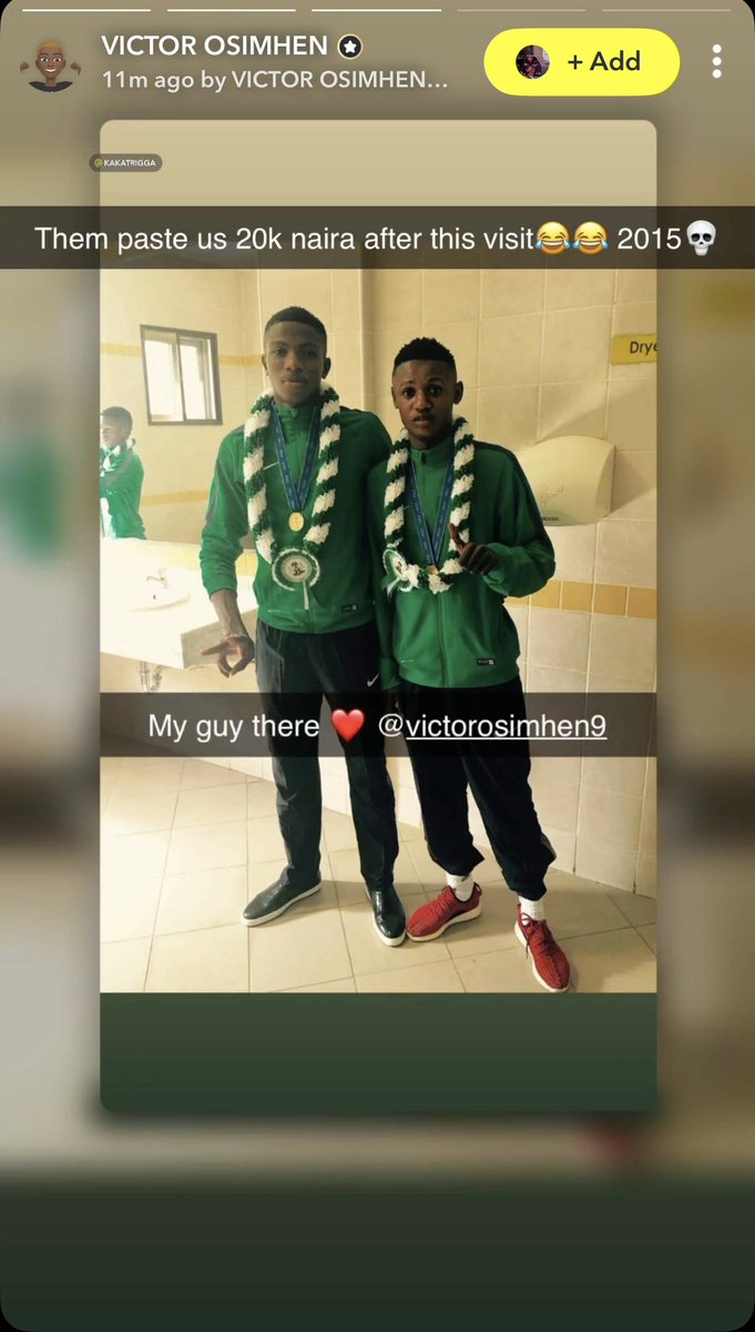 CHULLY1010's tweet photo. Victor Osimhen reveals that the U17 players were paid ₦20k each after winning the U17 World Cup in 2015. https://t.co/9dy6igggT7