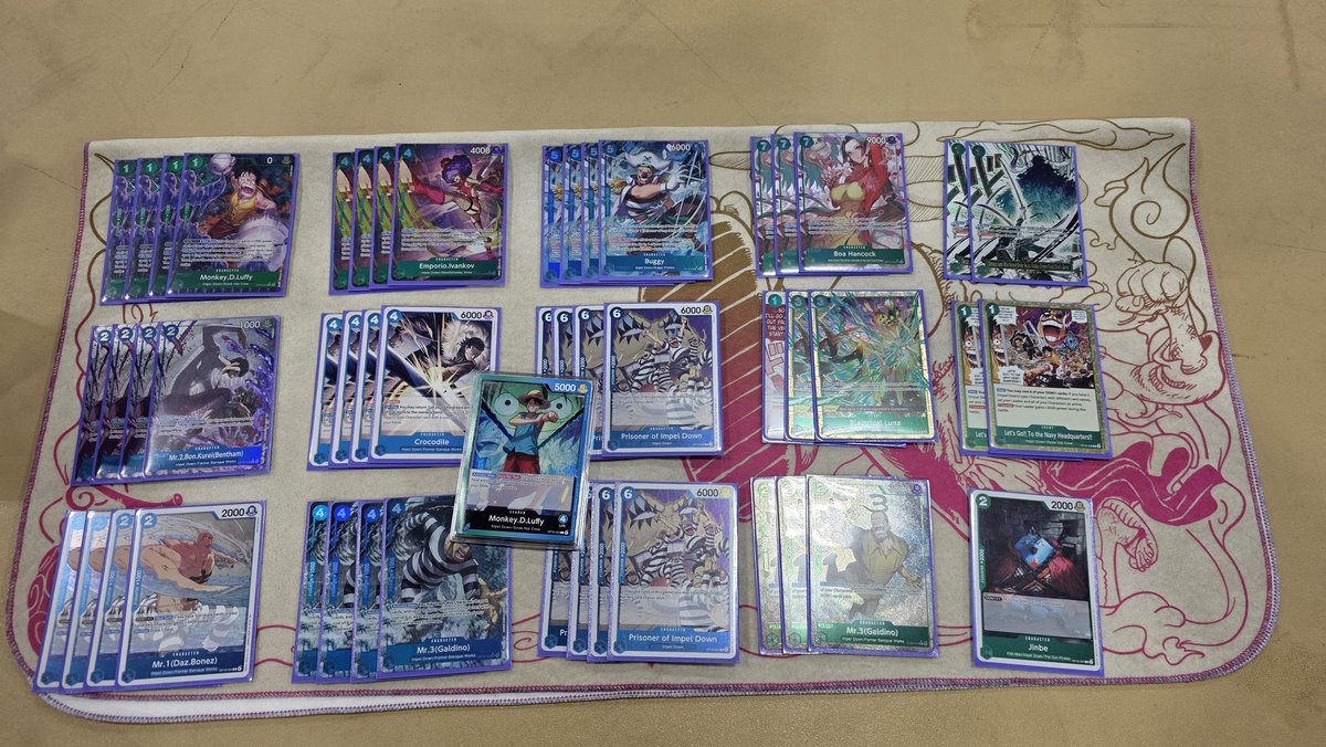 SStorm_TCG's tweet photo. Top 32 Peoria TC with GP Luffy 2. Base leader alt op. https://t.co/Ck0q6I7wwS