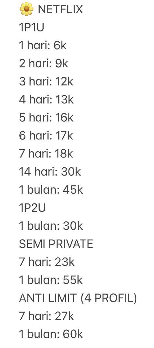 daisyiju's tweet photo. @aevazwryn bisa pilih berapa hari kakk https://t.co/tk0GRRD39l