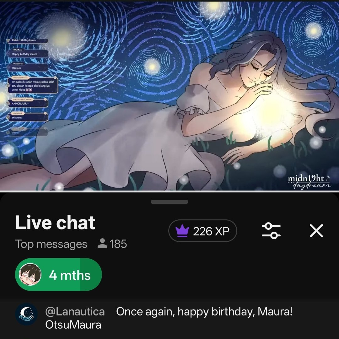 Lanautica_OFC's tweet photo. Malam ini mimin juga mampir nih di Birthday Stream kak @maura_jkt48v 🥳🎂

Sekali lagi mimin mau mengucapkan selamat Ulang tahun, dan terima kasih kakak-kakak @wargavirtual48 atas undangannya🫶🏻💙

Sukses selalu untuk kedepannya✨

#Midn19htDaydream https://t.co/jukgOQO5PQ