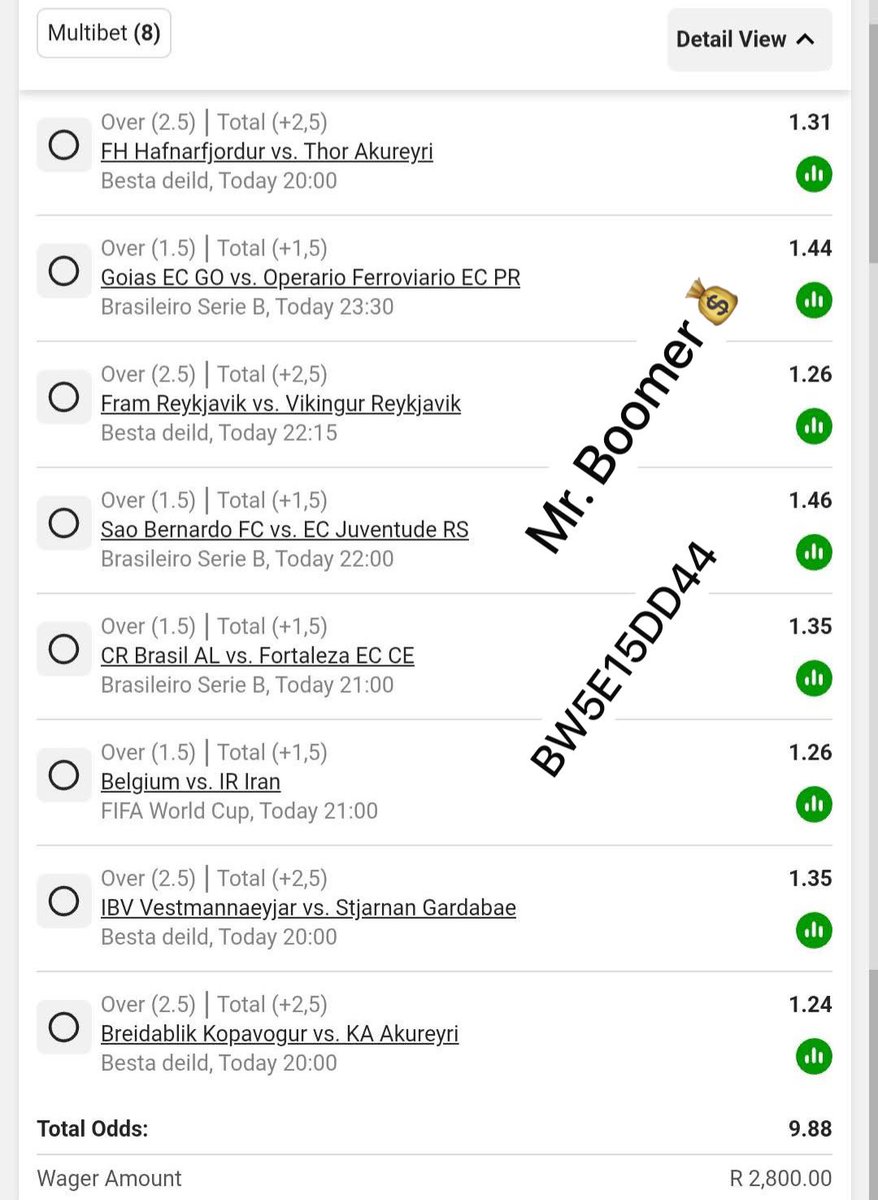 mrbetwayboomer's tweet photo. Over 1.5 / 2.5 goals full time. 🤑🔥💰

BW5E15DD44 https://t.co/6NRiRjIk7P