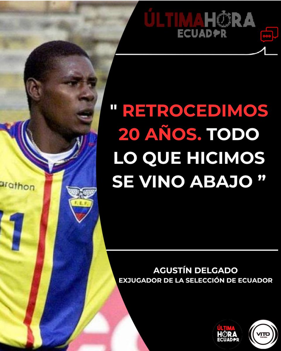 UltimaHoraEC_'s tweet photo. Agustín Delgado se pronució frente a resultados de Ecuador vs Curazao https://t.co/PMZZI9LwVj