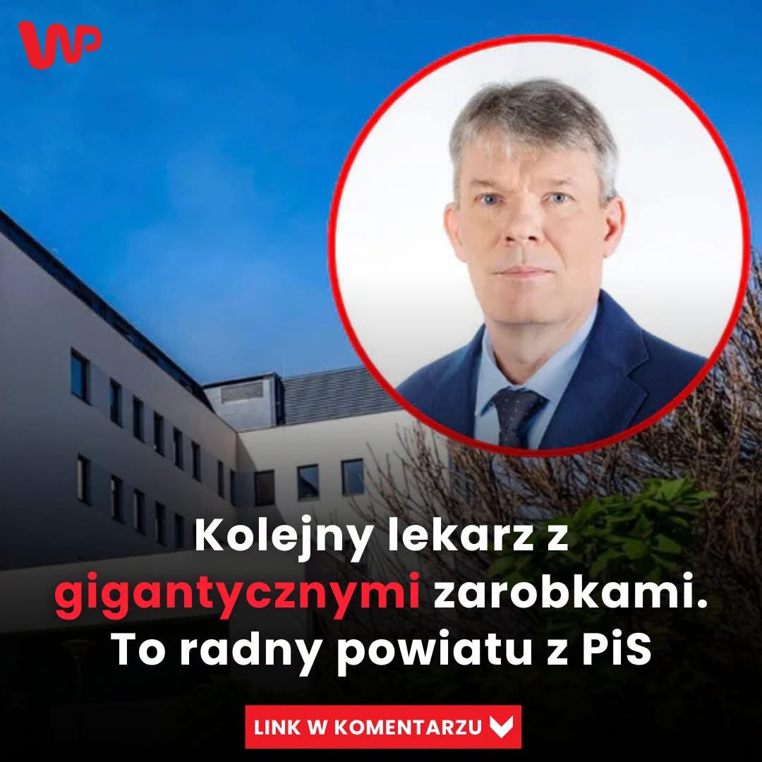 smutnahistoria's tweet photo. Czy PiS zamierza wyjaśnić sytuację w szpitalu w Tomaszowie Lubelskim?

Placówka od lat generuje milionowe straty, a jej dyrektor publicznie narzeka na koszty podwyżek dla personelu medycznego. Jednocześnie z jego oświadczenia majątkowego wynika, że w ubiegłym roku zarobił w szpitalu 864 tys. zł brutto. Ponad pół miliona tej kwoty miało pochodzić z dodatkowej pracy jako lekarz.

Starosta przekonuje, że „anestezjolodzy zarabiają więcej”, jednak mieszkańcy mają prawo pytać, jak to możliwe, że dyrektor powiatowego szpitala osiąga dochody wyższe niż menedżer zarządzający jednocześnie dwoma największymi szpitalami wojewódzkimi.

Czekam z niecierpliwością.