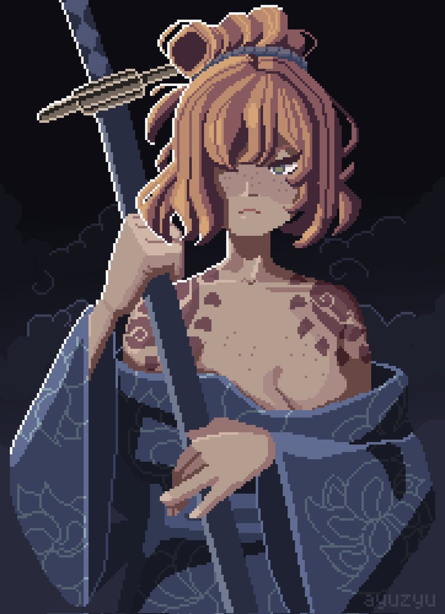 JopaAyu's tweet photo. Trying more pixels with Kurokumo Ishmael 

#pixelart #limbuscompany https://t.co/RCLYs9OQUl