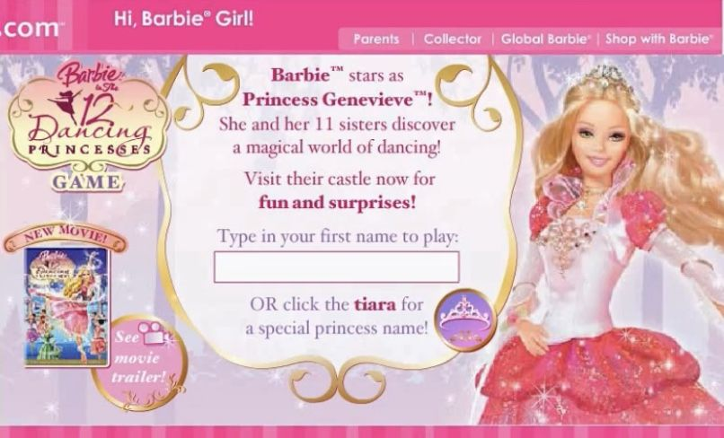 reminiscinbby's tweet photo. old barbie website >>> https://t.co/YLZGXoK5Qo