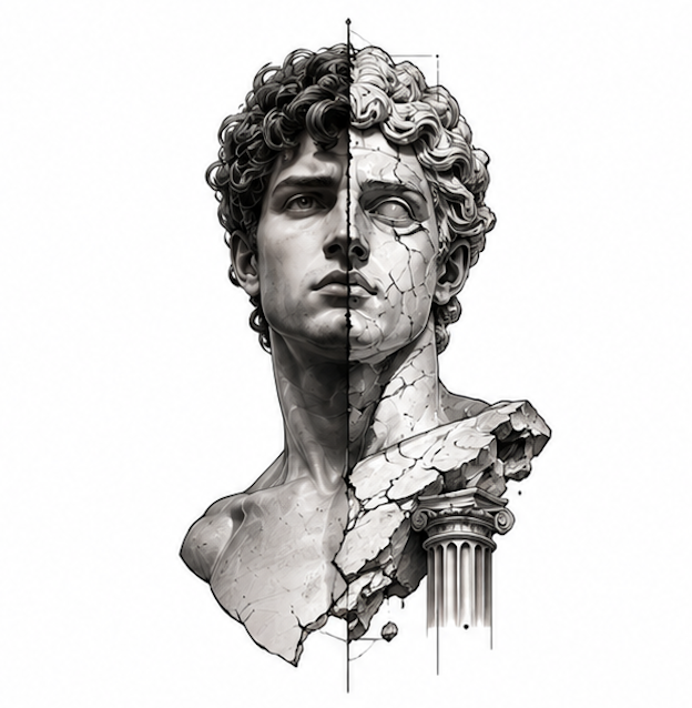 InkDNA_AI's tweet photo. 🏛️ Ancient Rome meets modern ink.
A timeless face carved into history, now transformed into a tattoo.

#RomanTattoo  #TattooDesign #InkDNA #Tattoo #AncientRome #TattooArt #FYP #ForYou #Inked https://t.co/fRchrJHpQG