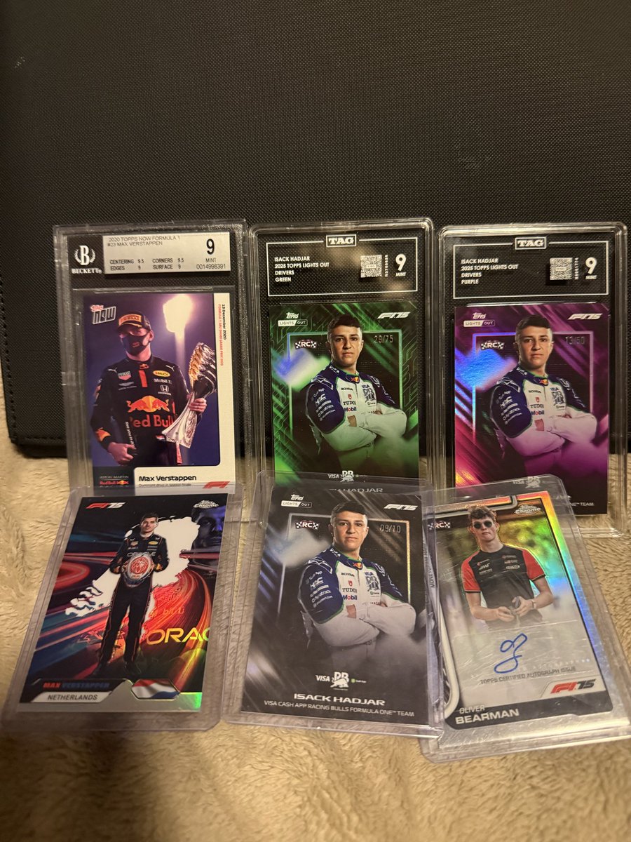 PraetorianPulls's tweet photo. Big F1 Mailday! 

Super excited to add this Bearman auto to the PC, shoutout @bubba_cards for the smooth transaction.

@CardPurchaser https://t.co/SdMWTYoYx2