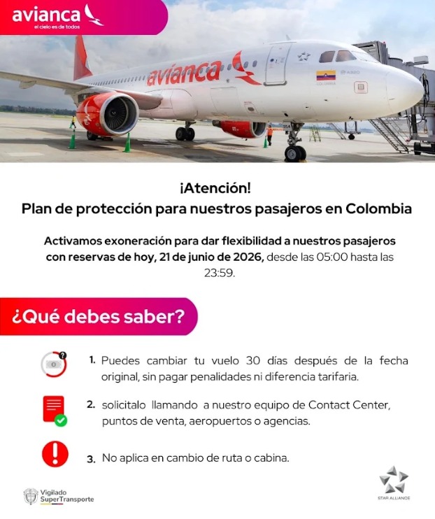 aviancateguia's tweet photo. ¡Atención, viajero! ✈️

Si tienes un vuelo para hoy 21 de junio, esta información es para ti. Consulta el estado de tu vuelo en: 👉 https://t.co/G673JvdRgY. https://t.co/AKErUULHUX