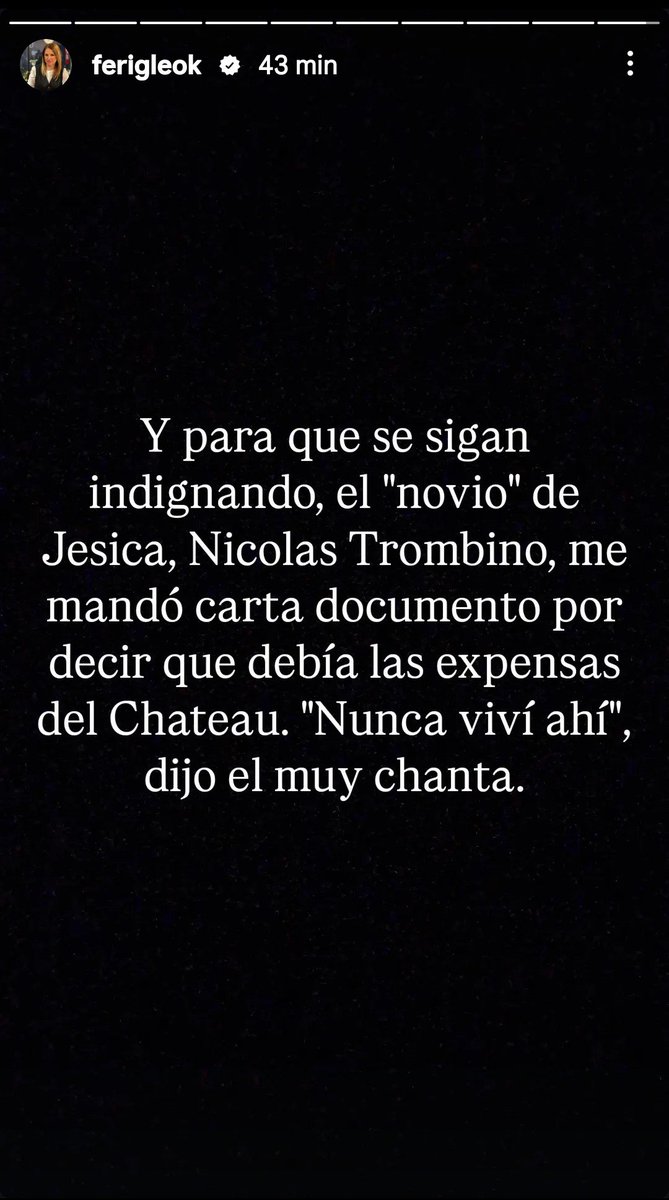 diegodaramber's tweet photo. Además expuso la jugada oculta de Elías Piccirillo y denunció que Nicolás Trombino la intimó legalmente por las expensas del Chateau. 👀 #LAM #PuroShow #SQP #JesicaCirio #MartinInsaurrualde https://t.co/feMSg5A6rZ