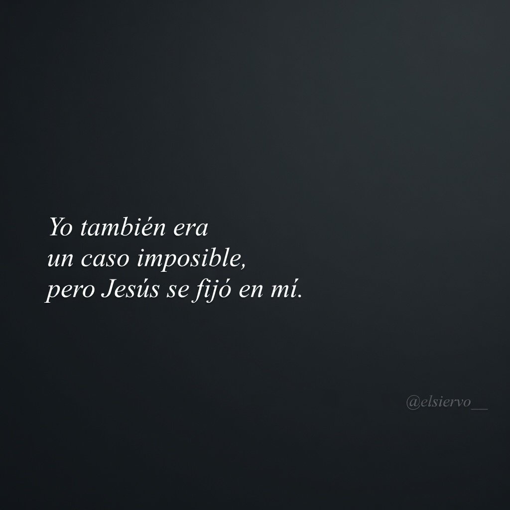 elsiervo__'s tweet photo. Jesús me transformó. https://t.co/qbwHvHVdQK