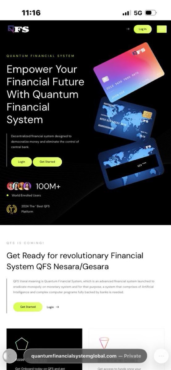 DavidBrookpro's tweet photo. Do not invest,,,,,, #QFSscam #QFS #QuantumFinancialSystem #Scam #Crypto may be risky if it asks you to register quickly for access. If you’re a victim of this platform send A Dm. https://t.co/YrIPVjaMC5