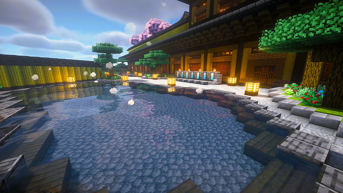ttnewt1's tweet photo. 田舎の温泉旅館♨

#マインクラフト 
#Minecraft https://t.co/9WgR30dlhL