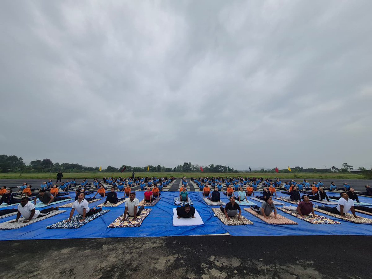 NCCGROUPIMPHAL's tweet photo. NCC Group Imphal commemorated International Day of Yoga 2026 across Manipur, bringing together youth in a collective celebration of health, discipline and unity. The enthusiastic participation of cadets reflected NCC’s unwavering commitment to nation-building. https://t.co/fgapr6UCYZ