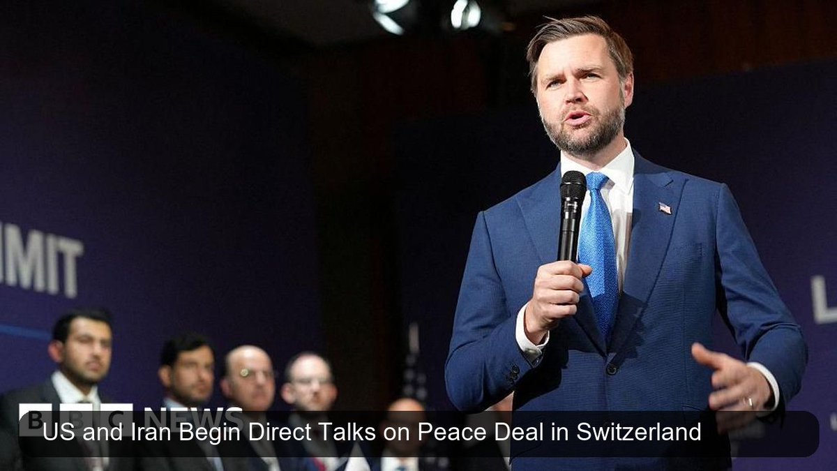 WorldBriefDaily's tweet photo. 🇮🇷🇺🇸 US and Iranian officials have begun direct talks in Switzerland following a preliminary agreement to end hostilities and finalize a comprehensive peace deal within 60 days. The deal aims to halt fighting, reopen the Strait of Hormuz, lift sanctions, and launch a major reconstruction plan for Iran.

Source: BBC