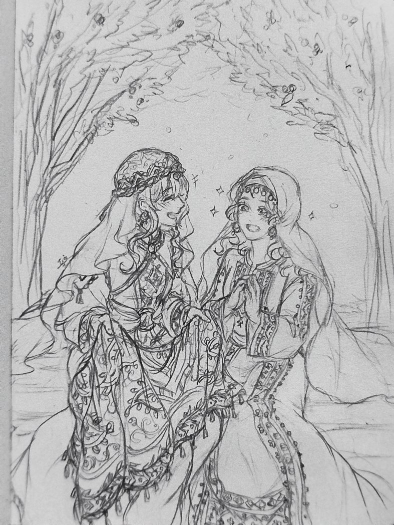 fitriann_n0007's tweet photo. New Friend Under the Olive Tree🫒

Savitri and Zaheera ( @safarinafrozi  's OC) having fun while talking about each other cultures✨

Izin tag di ig juga ya, kak 🥺🙏
Tengkyuu✨
#oc #friendsoc https://t.co/0NRMnybN8C