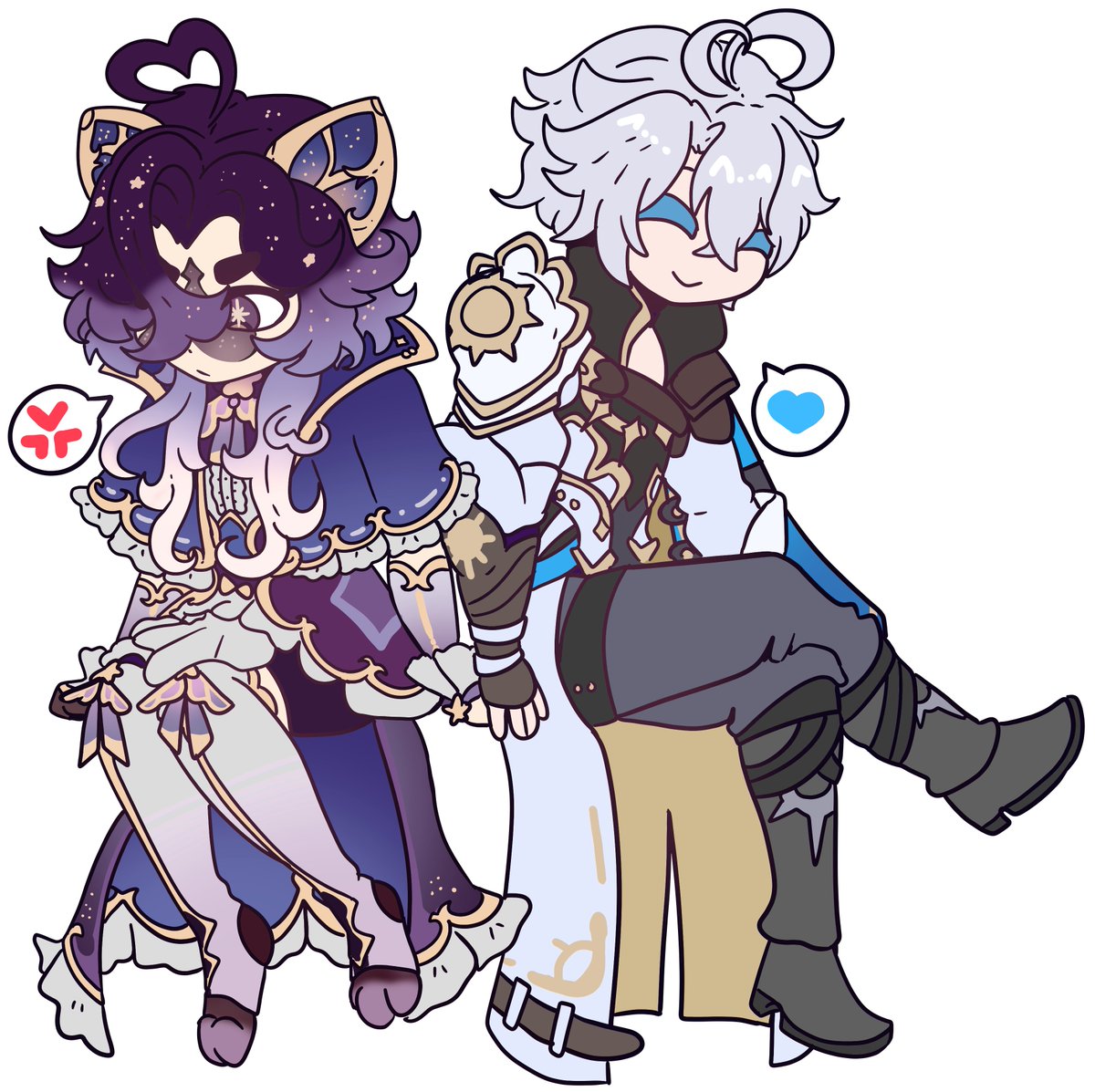 _crumblie's tweet photo. Nonsharing Phainon and Nonsharing Caelus yumeshipper! Featuring Cyrus and Chester- my self inserts!

Both arts are done by k1tt1xruby on vgen!! https://t.co/uzVznB2ebS