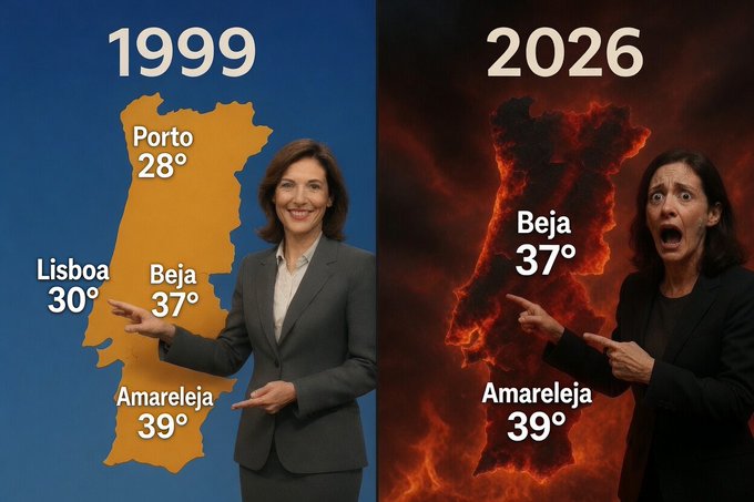 MariaVi19856058's tweet photo. Estamos no Verão e as temperaturas atingem valores superiores a 30º como acontece desde sempre em Portugal mas quem ouvir os Jornaleiros do Terror Climático na porcaria da televisão ainda vai pensar que nesta altura do ano costuma nevar na Península Ibérica! Mentirosos de merd@! https://t.co/tIjZpUVKk9