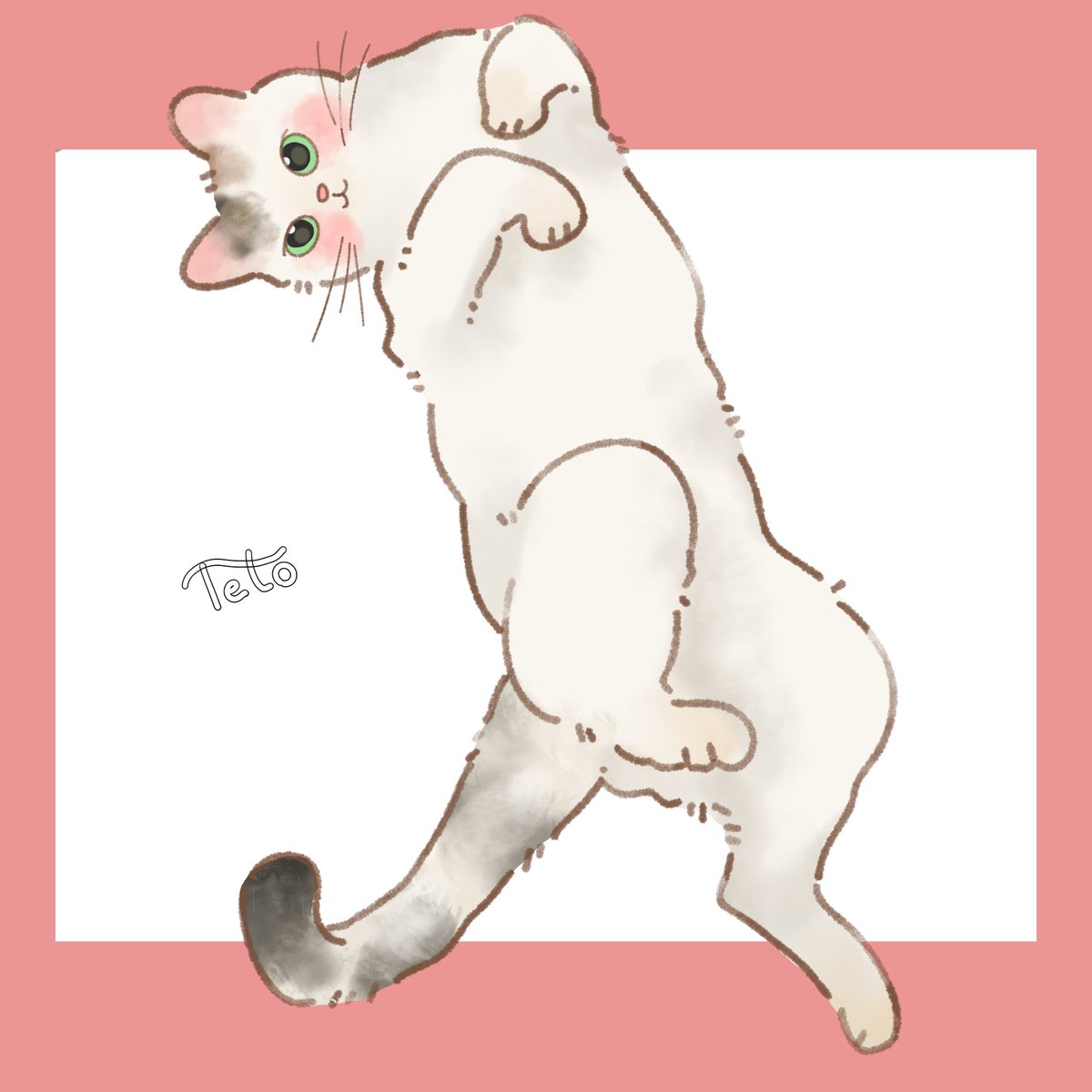 zti_krm's tweet photo. 気分転換にねこを描きました。 https://t.co/xjY0z74h9k