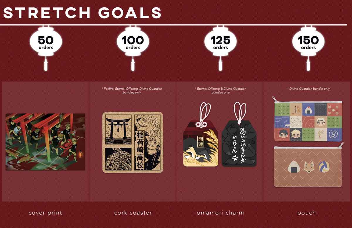 hqteamzines's tweet photo. 🏮 STRETCH GOAL UNLOCKED 🏮

We did it, everyone! All stretch goals have been unlocked, with the final one being the pouch that will be added to all Divine Guardian bundles. There's still time to order if you haven't yet!

🛒 https://t.co/aDwO6SU8Xv https://t.co/iLk1Ng4BvX