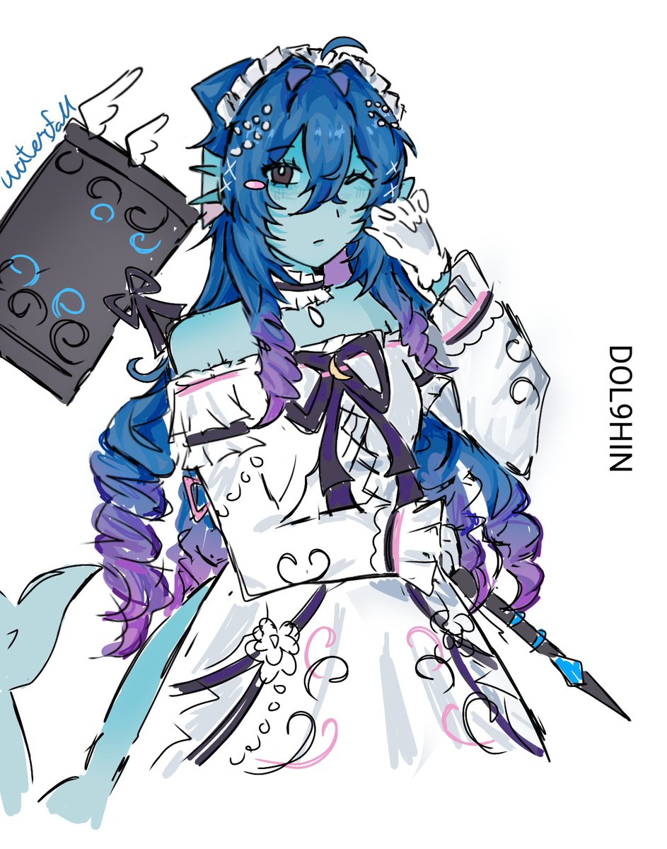 mishylovey's tweet photo. umm im scared #dol9hinfanart https://t.co/eK864MdAWw
