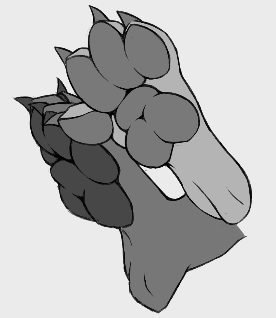 bada_bingy's tweet photo. Paw Sketch cause I cant really draw something complex in this heat TwT https://t.co/hz8aC441us