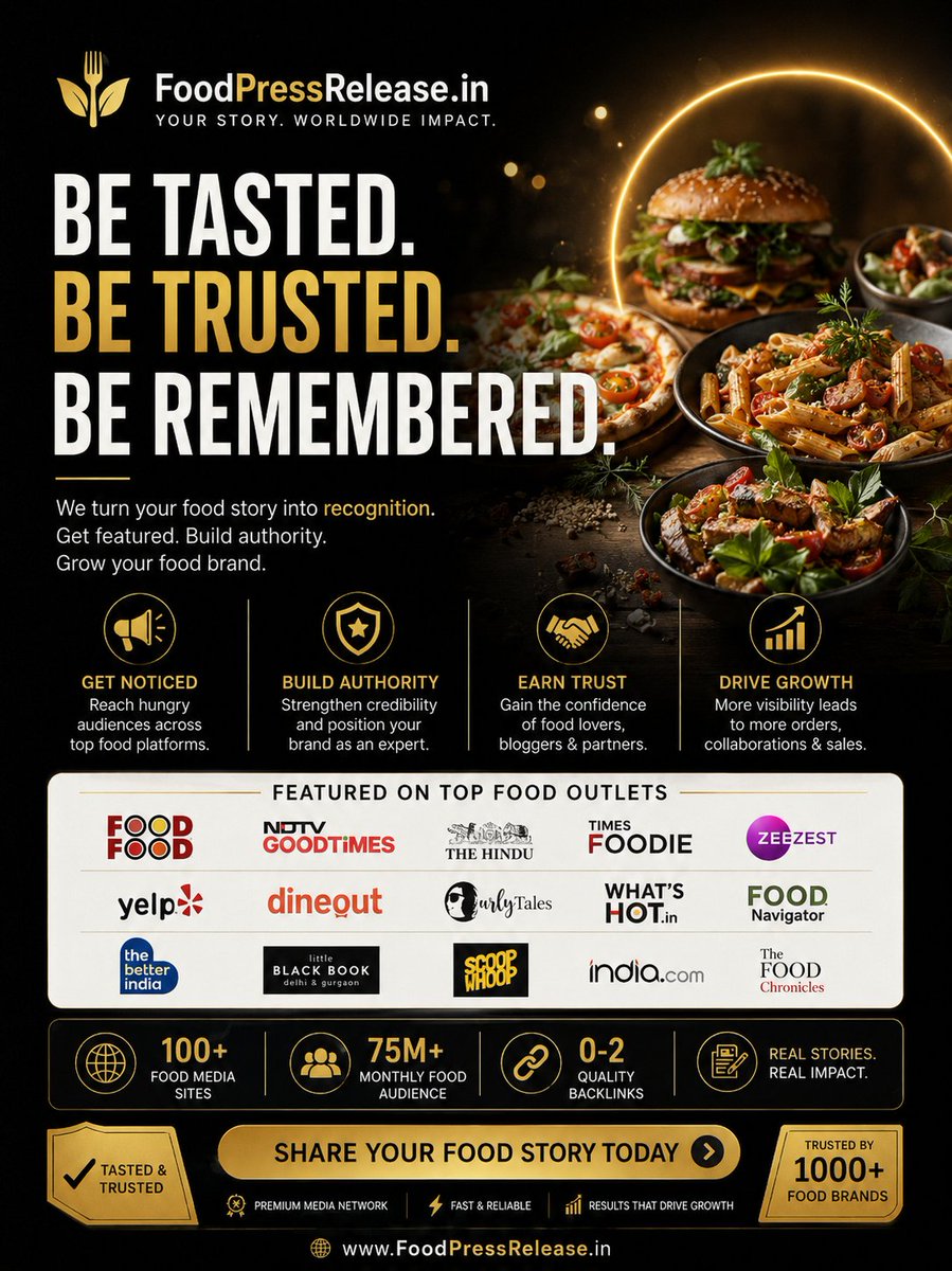 FoodPRAgency's tweet photo. People remember brands they trust.

PR helps food businesses earn that trust.

#FoodPR #RestaurantMarketing #FoodBranding #MediaRelations #BrandBuilding https://t.co/3I2Os2LsiO