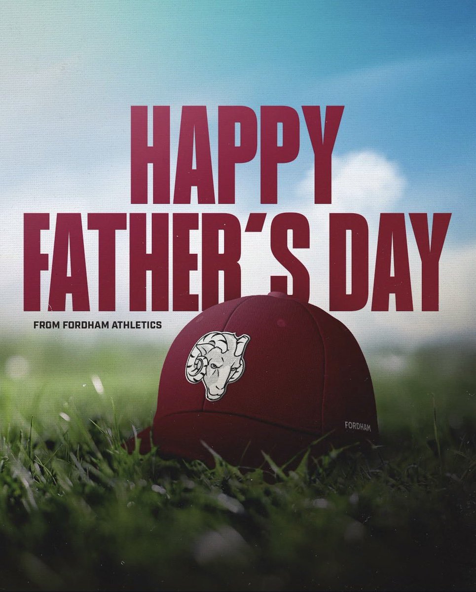 FORDHAMFOOTBALL's tweet photo. Happy Father’s Day, Ram Fans! 🐏

#RAMILY https://t.co/fMoYiARMBo