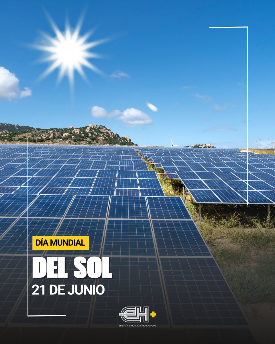 ehplusdo's tweet photo. ☀️ Día Mundial del Sol | Energía limpia que impulsa el futuro
El sol es una de las fuentes de energía más importantes para el planeta y juega un papel clave en la transición hacia sistemas eléctricos más sostenibles. A través de la energía solar, es posible generar electricidad limpia, renovable y sin emisiones contaminantes, reduciendo la dependencia de combustibles fósiles.
#EHPlus