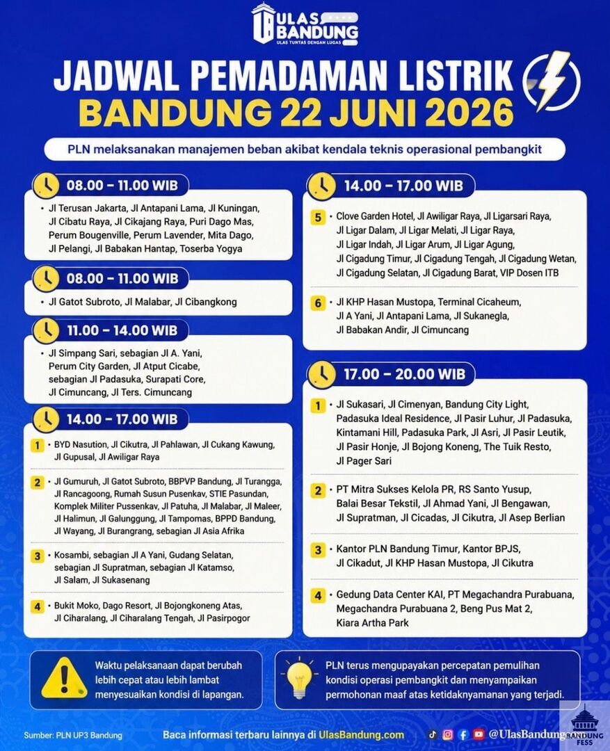 BaseBDG's tweet photo. sedikit info euy ini jadwal pemadaman listrik besok gesss https://t.co/53QIQ4b6vg