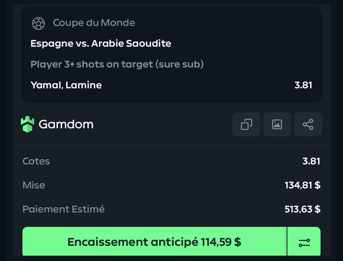 LaFormuleProno's tweet photo. Je pars sur Lamine Yamal 3 tirs cadrés 

#TeamParieur https://t.co/U4ZLPLMlAq