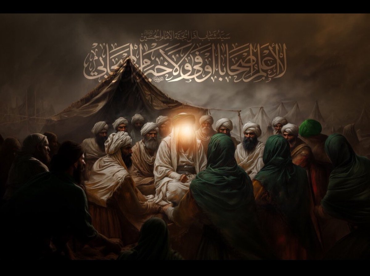 ki_26_'s tweet photo. فَإِنِّي لَا أَعْلَمُ أَصْحَابًا أَوْفَى وَلَا خَيْرًا مِنْ أَصْحَابِي، وَلَا أَهْلَ بَيْتٍ أَبَرَّ وَلَا أَوْصَلَ مِنْ أَهْلِ بَيْتِي.

- الإمام الحُسَين عليه السلام. https://t.co/zJl46vkWiB