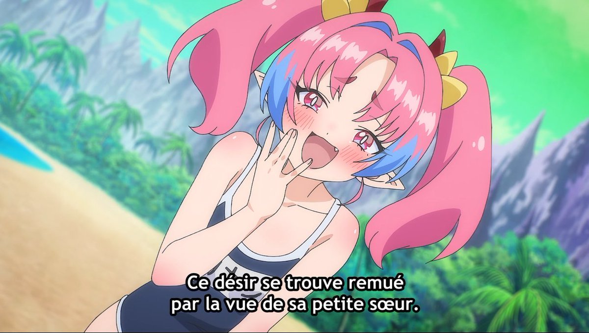 SliceOfRomcom's tweet photo. Kanan-sama wa Akumade Choroi Episode 12 ✅

Encore un épisode complètement délirant pour finir cet anime qui, dans l'ensemble, est vraiment sympathique, voire que j'ai bien aimé. 

Et on a un dernier épisode entièrement barré avec la famille de Kanan qui franchement sont tous des cinglés, même le père est fou. 🤣
Miel et sa perversité envers sa sœur Kanan, Milch qui provoque Kanan en lui piquant Youji devant ses yeux, et la mère qui n'en rate pas une non plus 😂
Et cerise sur le gâteau, le père est aussi un spécimen où il raconte à Youji qu'il a fait bien plus de choses avec sa fille Kanan, et on a Youji qui s'y met aussi.

Mais c'est surtout le duel de volley-ball qui est complètement barré. 
Ce duel de volley-ball a été organisé par le père de Kanan, qui permet d'avoir le tampon du père pour officialiser la relation de Kanan avec Youji. 
Kanan et Youji vont confronter la mère, Milch et Miel ! Et avec ces 3 là, ça va partir en délire lunaire ! On se demande si c'est vraiment du volley-ball ou bien du sexy-ball🗿

En tout cas, ce fut un épisode très marrant pour finir l'anime que j'ai adoré du début à la fin. 
#KananSamawaAkumadeChoroi #SchoolLife #Ecchi #Romance