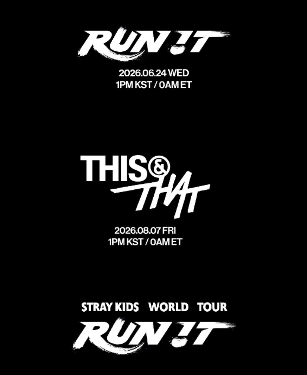 8_juststraykids's tweet photo. —SOMOS EL FANDOM MÁS CONSENTIDO, ¿QUÉ MÁS PODEMOS PEDIR? 🖤😭

—PRONTO TENDREMOS "RUN IT", PRÓXIMAMENTE TENDREMOS EL ÁLBUM "THIS &amp; THAT" Y, ADEMÁS, ¡SE VIENE EL WORLD TOUR! ✨ https://t.co/1iHM5sW9Tn
