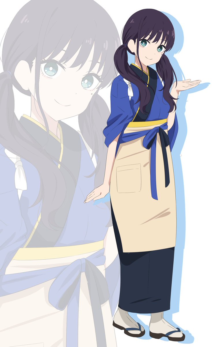 d_recolors's tweet photo. 彩葉に喫茶リコリコ制服を着せる遊び https://t.co/zRjmi0SeTi
