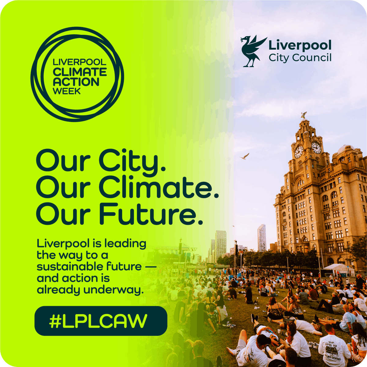 lpoolcouncil's tweet photo. Big events, smaller footprint 🌍 

@OTWFLiverpool is working with Liverpool City Council to cut emissions and waste — from low-energy staging and battery power to zero waste to landfill and greener travel choices. 

A great example of climate action in practice. 

#LPLCAW https://t.co/1VtgXj7eQg