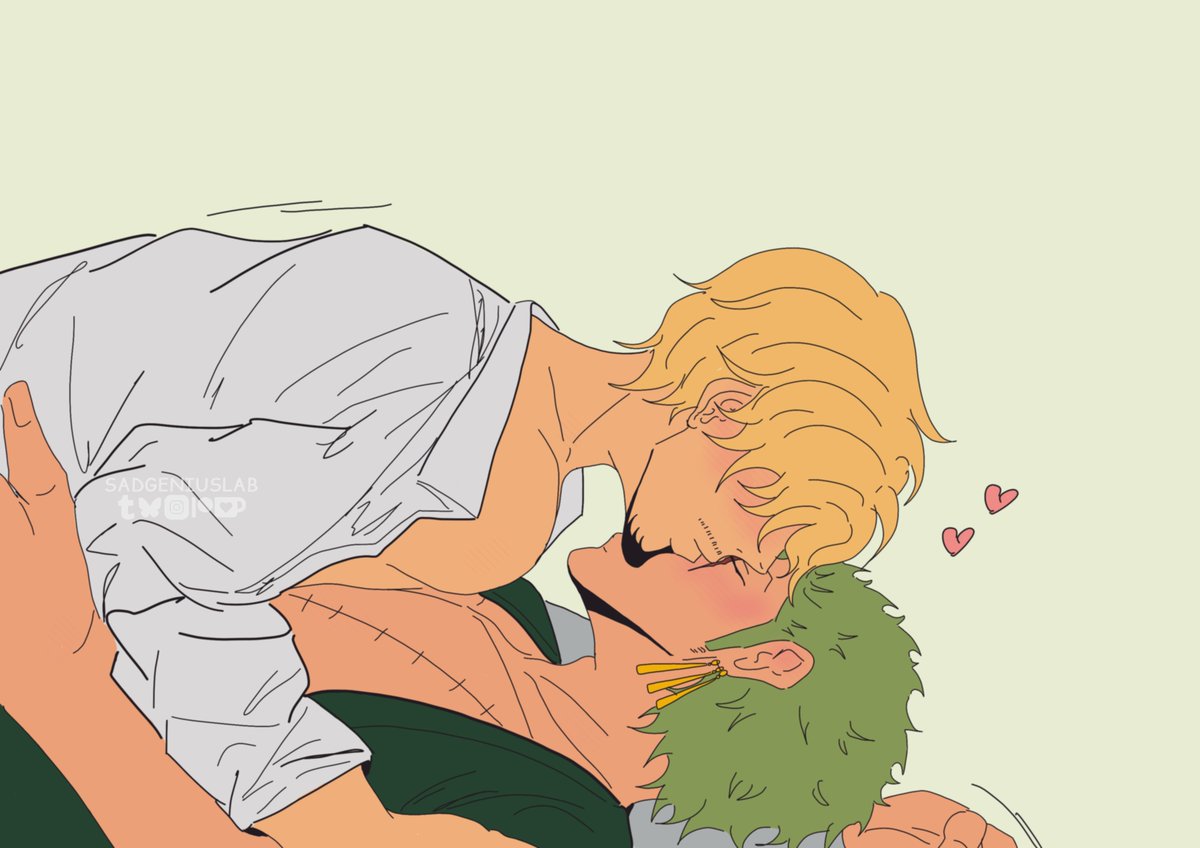 MicaronAtSea's tweet photo. Scar kissing #zosan thread ft. art by sadgeniuslab (bsky)
800+words, implied nsfw
---
“You know,” Sanji whispered into the darkness of the night, “when I saw you about to bleed out on Baratie, I never thought I’d share a bed with such an idiot.” https://t.co/tp57jD1lVr